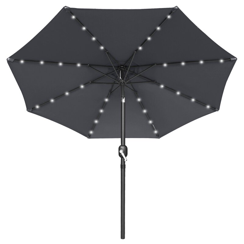 Cutshall 108'' Lighted Market Umbrella - Furni Outdoor World