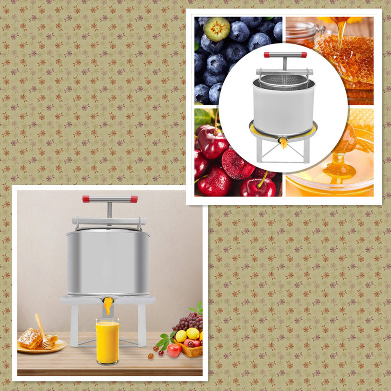 Large Bee Honey Press Extractor, Manual Fruit Juice Press Extractor For 