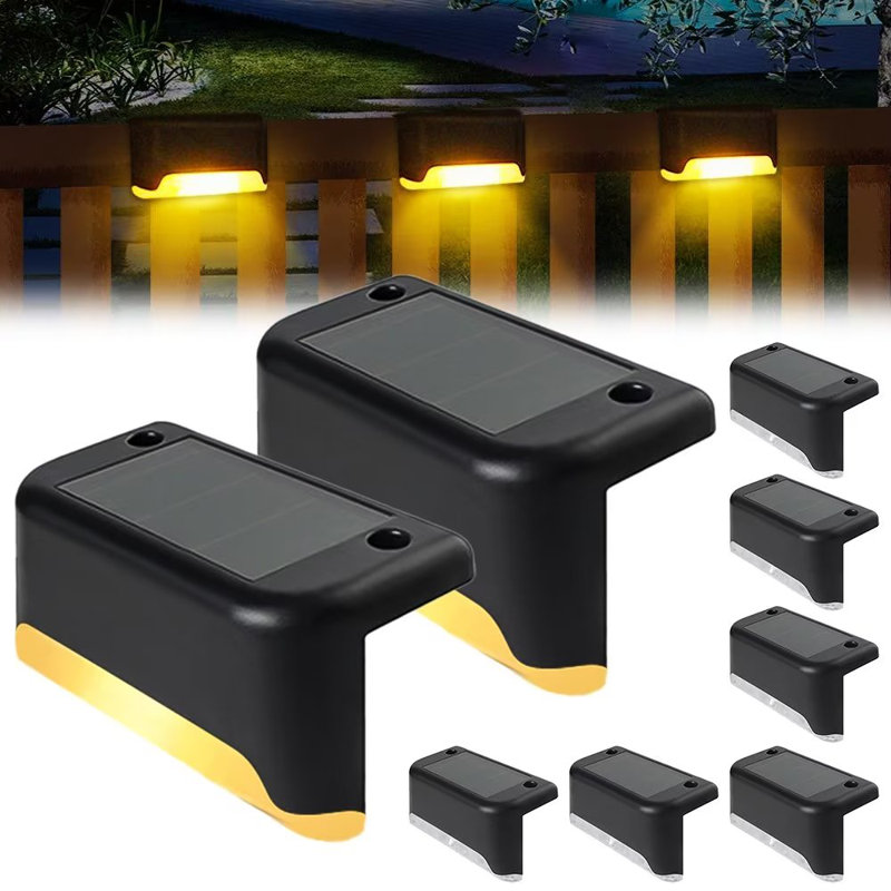 Low Voltage Solar Powered LED Deck Lights Outdoor Waterproof Step Light ...